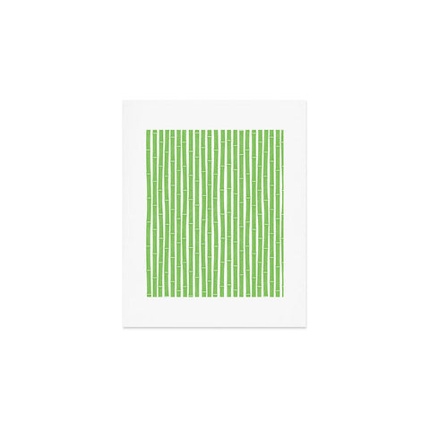 Little Arrow Design Co bamboo bright green Art Print