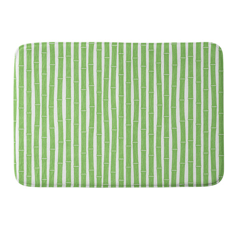 Little Arrow Design Co bamboo bright green Memory Foam Bath Mat