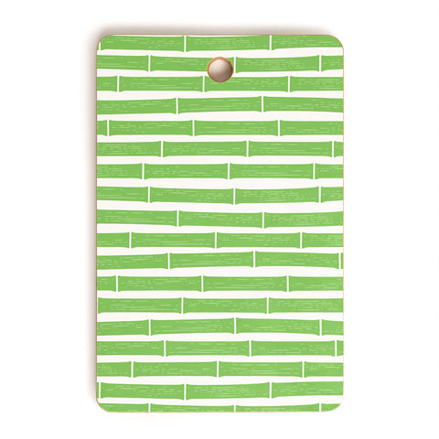 Little Arrow Design Co bamboo bright green Cutting Board Rectangle