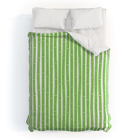 Little Arrow Design Co bamboo bright green Duvet Cover