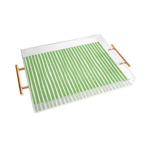 Little Arrow Design Co bamboo bright green Acrylic Tray