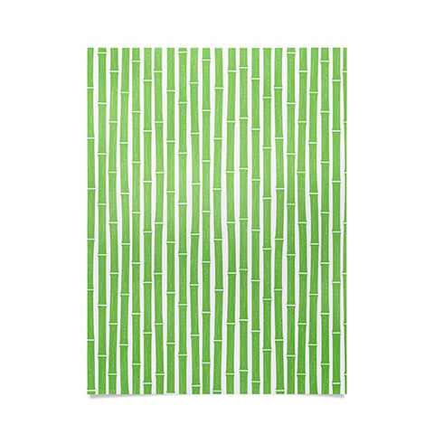 Little Arrow Design Co bamboo bright green Poster
