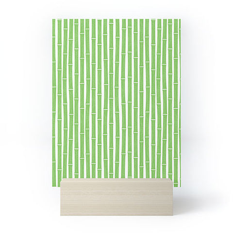 Little Arrow Design Co bamboo bright green Mini Art Print