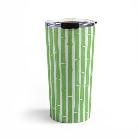 Little Arrow Design Co bamboo bright green Travel Mug