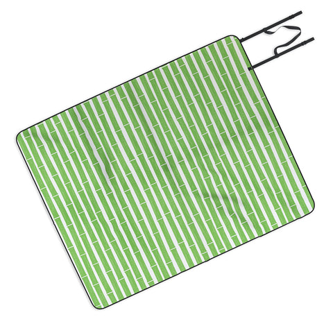 Little Arrow Design Co bamboo bright green Picnic Blanket