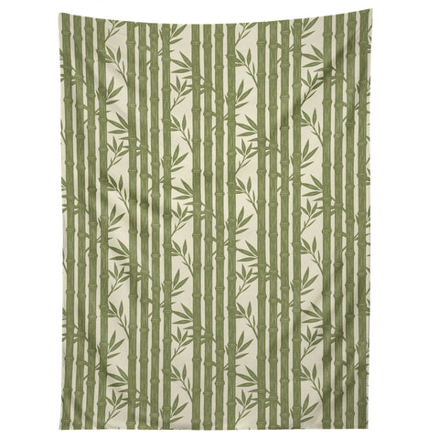 Little Arrow Design Co bamboo stripes green Tapestry