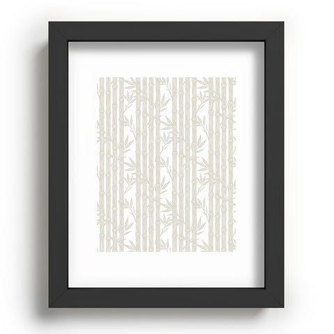 Little Arrow Design Co bamboo stripes neutral Recessed Framing Rectangle
