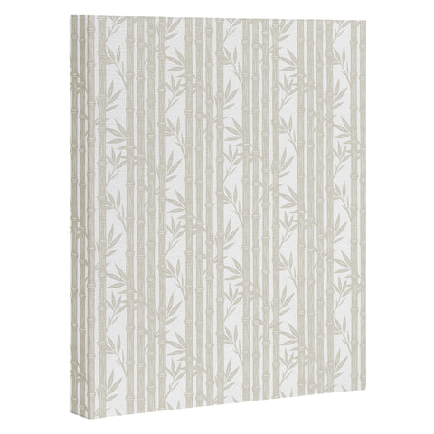 Little Arrow Design Co bamboo stripes neutral Art Canvas