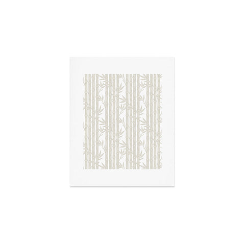 Little Arrow Design Co bamboo stripes neutral Art Print