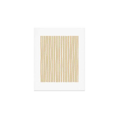 Little Arrow Design Co bamboo tiki gold Art Print