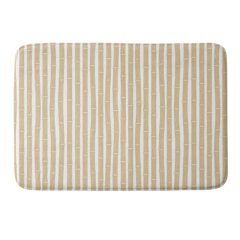 Little Arrow Design Co bamboo tiki gold Memory Foam Bath Mat