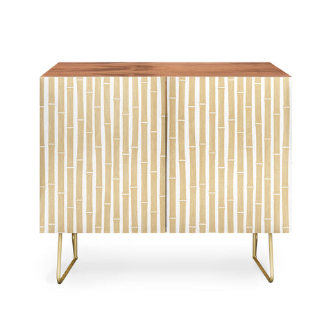 Little Arrow Design Co bamboo tiki gold Credenza