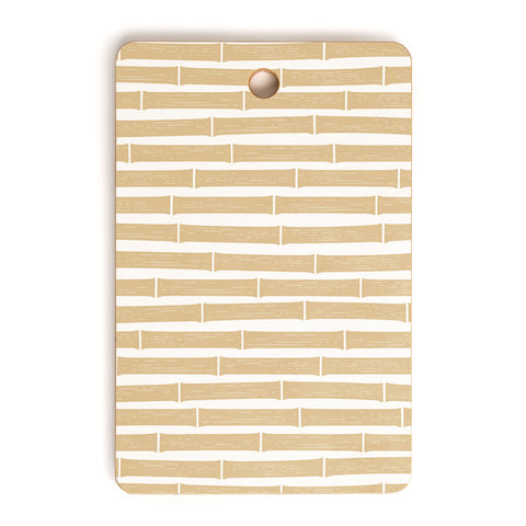 Little Arrow Design Co bamboo tiki gold Cutting Board Rectangle