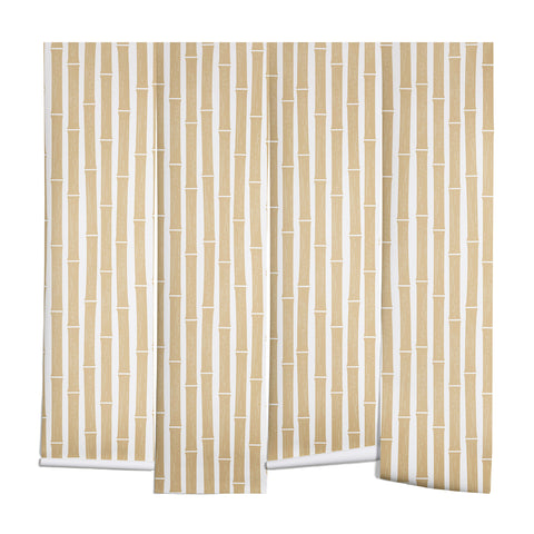 Little Arrow Design Co bamboo tiki gold Wall Mural
