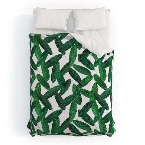 Little Arrow Design Co banana leaves Duvet Cover