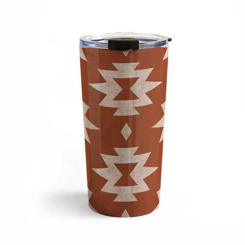 Little Arrow Design Co boho aztec stars on rust Travel Mug