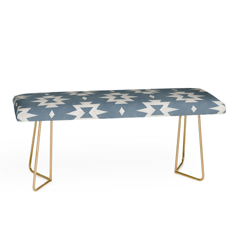 Little Arrow Design Co boho aztec stars vintage blue Bench