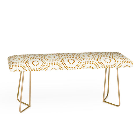 Little Arrow Design Co boho hexagons cream Bench