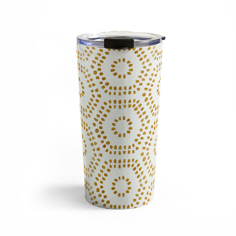 Little Arrow Design Co boho hexagons cream Travel Mug