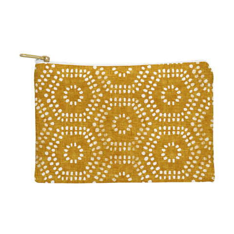 Little Arrow Design Co boho hexagons gold Pouch
