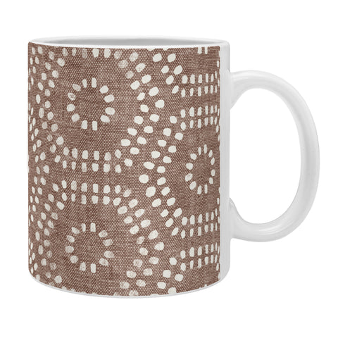 Little Arrow Design Co boho hexagons taupe Coffee Mug