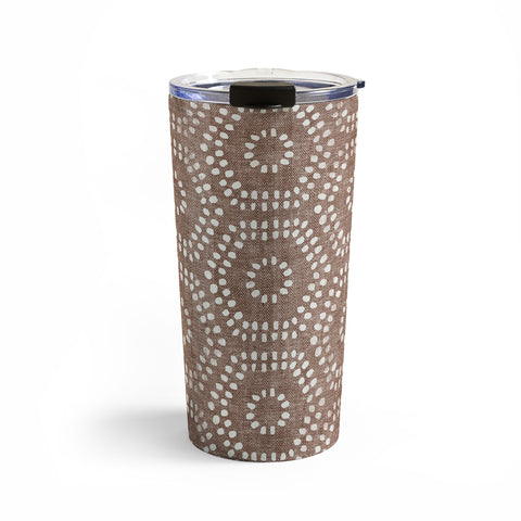 Little Arrow Design Co boho hexagons taupe Travel Mug