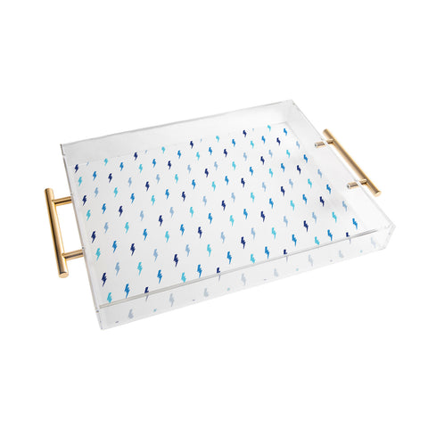 Little Arrow Design Co bolts in blue Acrylic Tray
