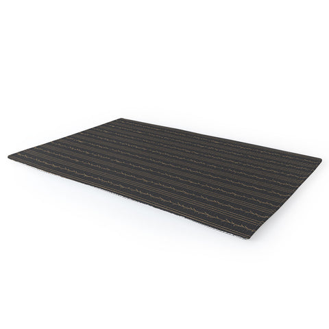 Little Arrow Design Co branch stripes charcoal Area Rug
