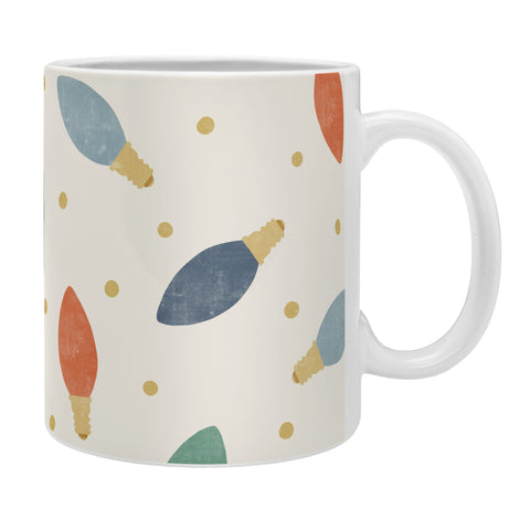 Little Arrow Design Co christmas lights on cream Coffee Mug