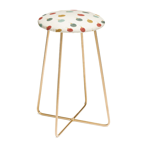 Little Arrow Design Co christmas ornaments on cream Counter Stool