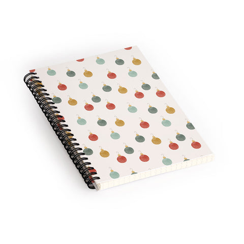 Little Arrow Design Co christmas ornaments on cream Spiral Notebook