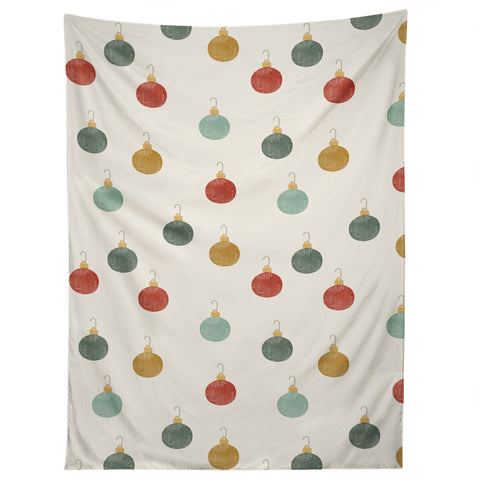 Little Arrow Design Co christmas ornaments on cream Tapestry