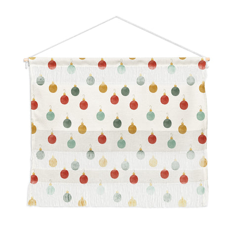 Little Arrow Design Co christmas ornaments on cream Wall Hanging Landscape
