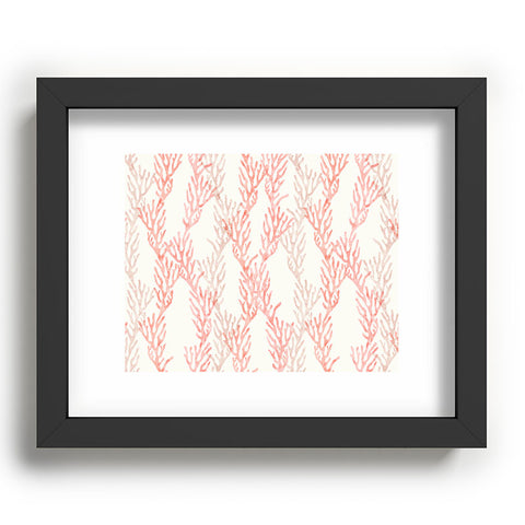 Little Arrow Design Co coral warm pink Recessed Framing Rectangle