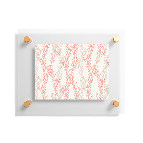 Little Arrow Design Co coral warm pink Floating Acrylic Print