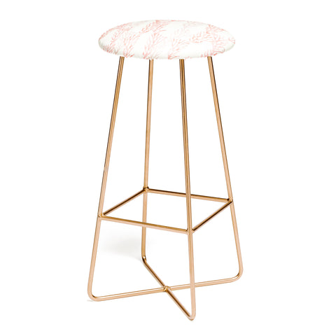 Little Arrow Design Co coral warm pink Bar Stool