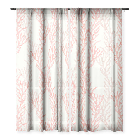 Little Arrow Design Co coral warm pink Sheer Non Repeat