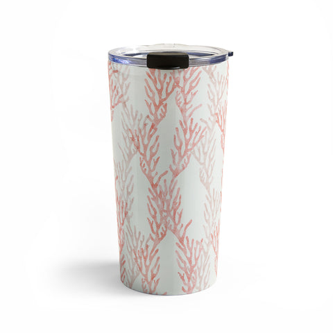 Little Arrow Design Co coral warm pink Travel Mug