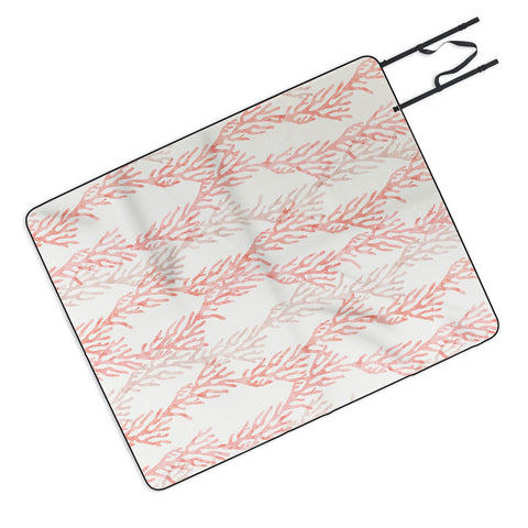 Little Arrow Design Co coral warm pink Picnic Blanket