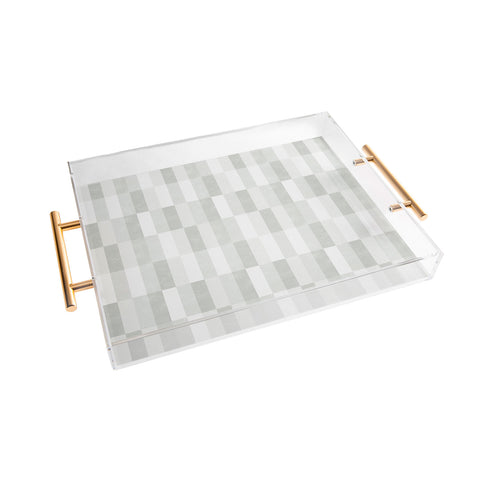 Little Arrow Design Co cosmo tile gray Acrylic Tray