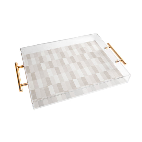 Little Arrow Design Co cosmo tile khaki Acrylic Tray