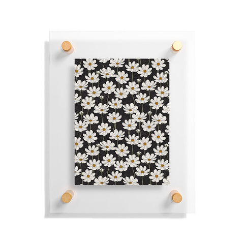 Little Arrow Design Co cosmos floral charcoal Floating Acrylic Print