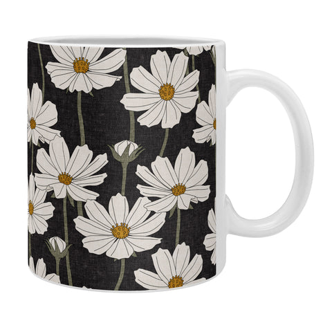 Little Arrow Design Co cosmos floral charcoal Coffee Mug