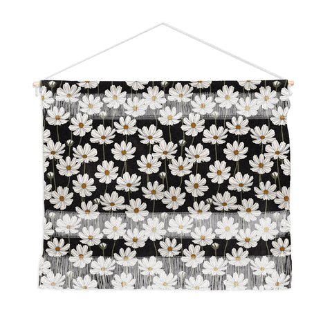 Little Arrow Design Co cosmos floral charcoal Wall Hanging Landscape