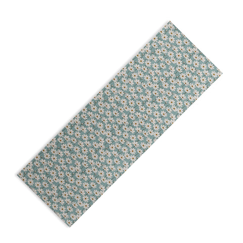 Little Arrow Design Co cosmos floral dusty blue Yoga Mat