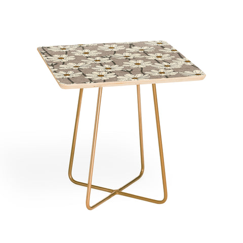 Little Arrow Design Co cosmos floral neutrals Side Table