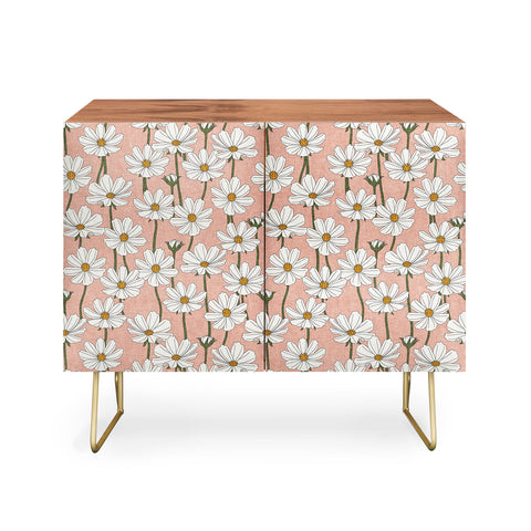 Little Arrow Design Co cosmos floral pink Credenza