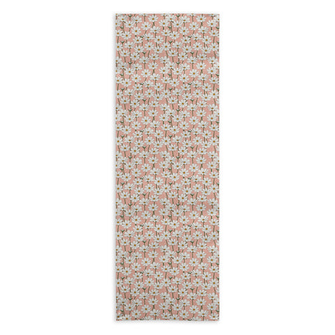 Little Arrow Design Co cosmos floral pink Yoga Towel