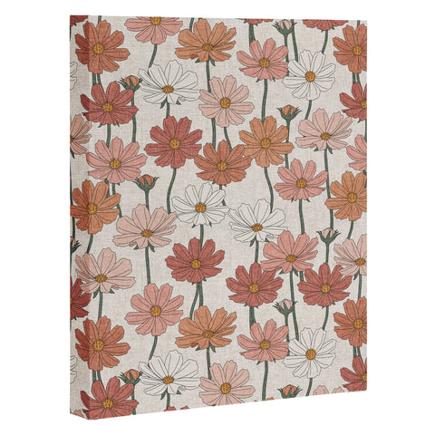 Little Arrow Design Co cosmos floral warm Art Canvas