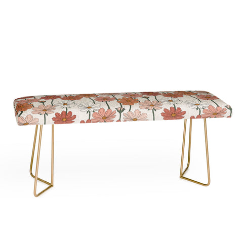 Little Arrow Design Co cosmos floral warm Bench